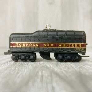 Vintage Hallmark Lionel 746 Norfolk and Western The Tender Christmas Ornament 99